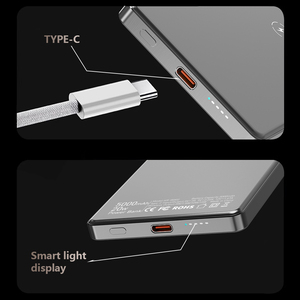 Banque d'alimentation magnétique sans fil en alliage d'aluminium ultra mince 5000mAh PD20W Charge rapide Mini Powerbanks portables pour <span class=keywords><strong>Huawei</strong></span> - Product Image 4