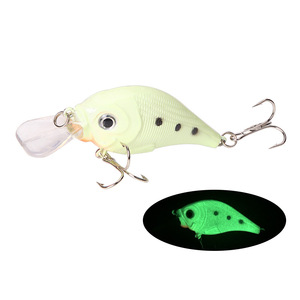 Leurre Popper Luminescent pour la Pêche au Bar, Appât Dur de Surface 0.012kg, Leurre Artificiel Flottant VIB Mino pour la Pêche en Eau Douce - Product Image 1