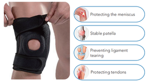 Genouillère de sport en EVA réglable en néoprène pour le basketball, la course et l'entraînement, avec soutien rotulien et tendineux pour l'arthrite, pour hommes et femmes - Product Image 5
