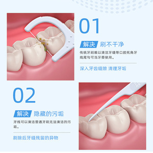 Bmbo Dental Floss Rods 50 Pieces Portable Disposable Toothpick For Home Use Cleaning Between Teeth - Product Image 3