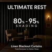 Rideaux occultants en lin imperméable sur mesure, en lin français, thermiques et insonorisants, pour hôtel, villa, salon