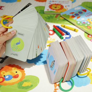Mazzo di Carte in Materiale Cartaceo Durevole in Scatola Magnetica, Carte Flash Personalizzate OEM Stampate per l'Apprendimento Educativo dei Bambini - Product Image 3
