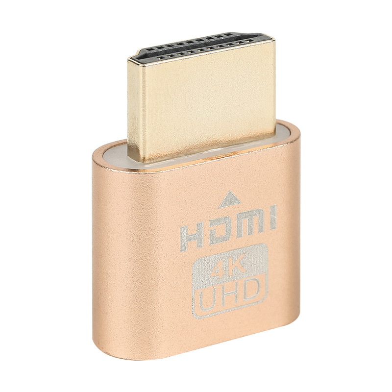 Dummy Plug HDMI – Emulatore Monitor Senza Testa – EDID EDID – Risoluzione Fissa 4K 3840x2160@60Hz / 1080p - 4