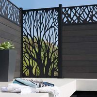 Revestimiento de pared de valla de metal CNC decorativo de adornos de jardín