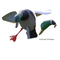 Décoy de chasse au canard Mallard flottant, imperméable, durable, en PE, simulé, alimenté par le vent, pour la chasse à l'appât, 38x15x26CM