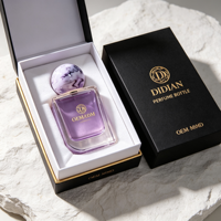 Flacon vaporisateur carré en verre personnalisé pour parfum 100ml, flacon de parfum 50ml 30ml, flacon échantillon, contenant vide pour parfum, emballage