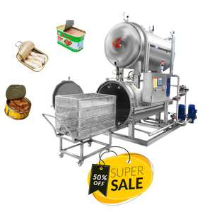 Casual Foods Nuevo Autoclave <span class=keywords><strong>Esterilizador</strong></span> de <span class=keywords><strong>vapor</strong></span> horizontal Bomba automática PLC Motor de retorta de <span class=keywords><strong>microondas</strong></span> <span class=keywords><strong>para</strong></span> restaurantes enlatados - Product Image 5