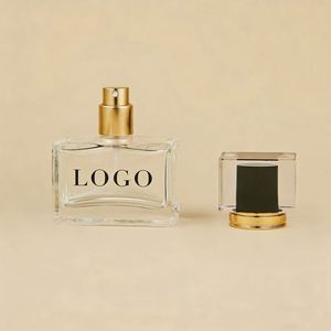 Botellas de Perfume Cuadradas de Vidrio de 30ml y 50ml con Tapa de Rosca, Recargables, con Atomizador, para Marcas de Belleza, MOQ Bajo Personalizado - Product Image 1