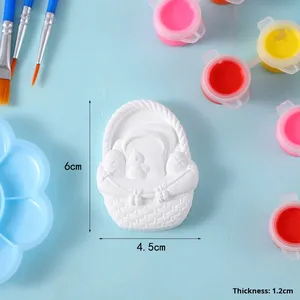 Búp bê thạch cao vẽ hoạt hình dễ thương theo phong cách Hàn Quốc trẻ em Tô Màu Đồ chơi vẽ giáo dục đặt chợ đêm - Product Image 3