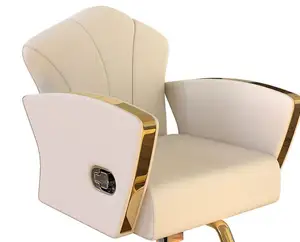 Classic Retro Barber shop hair salon Chairs luxury wholesale hydraulic pump gold belmont barber chairs for hair cutting