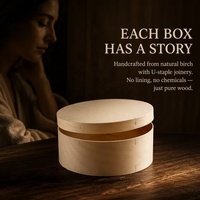 Boîte à fromage ronde en bois avec logo personnalisé, design écorce respirante, pour emballage de Camembert et Brie, étui en placage de peuplier naturel