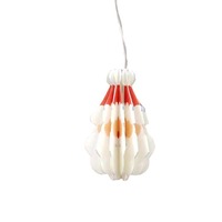 Lanterne en origami personnalisée QF, 7 cm, papier artisanal, Père Noël, LED, décoration de festival d'intérieur, pendentif, décoration suspendue de Père Noël