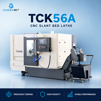Torno CNC de Cama Inclinada con Eje C de Alta Eficiencia TCK56A para Metal, en Venta, con Sistema de Control Avanzado