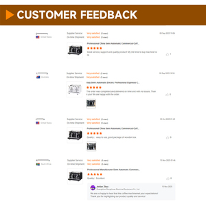 Machine à café expresso automatique industrielle professionnelle à double tête en acier inoxydable pour restaurant - Product Image 5