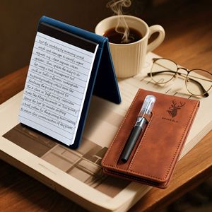 Multi-funzionale A7 portatile Notebook in pelle a spirale per gli studenti di scrittura di diario Mini Pocket Memo Pad vocabolario libro regali - Product Image 4