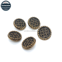 Boutons en métal vintage 23mm 36L avec motif tissé Design élégant