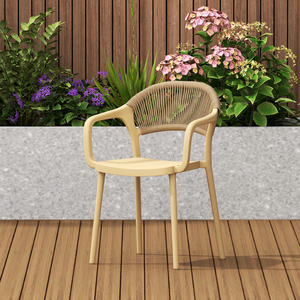 Juego de muebles de exterior para patio, sillas de comedor de plástico para todo tipo de clima y mesa para jardín, balcón, <span class=keywords><strong>terraza</strong></span> - Product Image 3