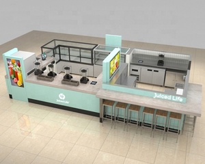 Quiosco de centro comercial <span class=keywords><strong>con</strong></span> Diseño de barra de zumo, ideas para cafetería, <span class=keywords><strong>leche</strong></span>, té, soporte de burbujas, nuevo - Product Image 4