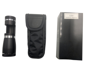 Nieuwe 10x Vergroting Handheld <span class=keywords><strong>Dark</strong></span> <span class=keywords><strong>Field</strong></span> <span class=keywords><strong>Loupe</strong></span> Edelsteen Gemologie Tester Met Metalen En Plastic Body Glazen Lens Vergrootglas - Product Image 1