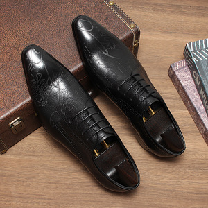 Zapatos de Hombre de Diseño de Lujo 2026, de Piel Vacuna en Capas, Punta Cuadrada, Ligeros, Antideslizantes, Transpirables, de Alta Calidad, Talla Grande, con Cordones - Product Image 5