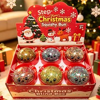 Anti-stress en caoutchouc souple et scintillant, en forme de renne de Noël transfrontalier, mignon, style animal de compagnie