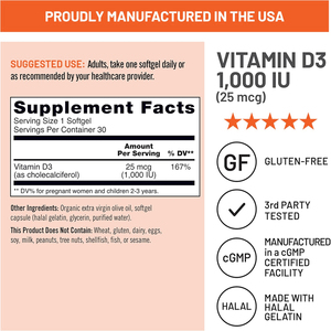 Vitamina D3 de alta calidad, apoya la salud inmunológica y ósea, mejora la absorción de calcio, apoya la defensa del cuerpo, cápsulas blandas - Product Image 6