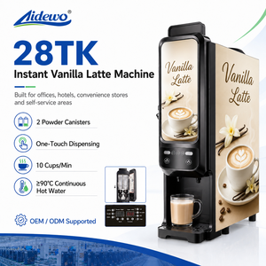 Machine à boissons instantanées commerciale Aidewo 28TK, machine à latte <span class=keywords><strong>vanille</strong></span> instantanée, boissons chaudes et à température ambiante pour les cafés - Product Image 1