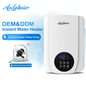 เครื่องทำน้ำอุ่นสแตนเลสแบบเพิ่มแรงดันคงที่ 5500W 30W 24V ปั๊มน้ำ ควบคุมแบบสัมผัส ELCB ป้องกันน้ำแห้ง ร้อนเร็ว - Product Image 5