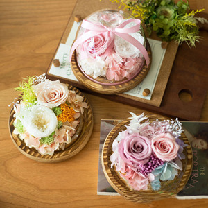 Rosa Preservada en Cúpula de Cristal, Caja Sorpresa con Estilos Aleatorios, Regalo para Novia, Día de San Valentín, Día del Maestro - Product Image 5