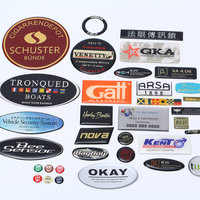 Pegatina 3D personalizada resina epoxi Nfc epoxi marca comercial Gel Logo pegatinas impermeable Metal cúpula epoxi pegatina