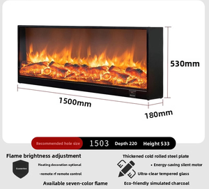 Calentador de Pared Electrónico LED Artístico Moderno, Calefacción Potente, YG-H-1500, Certificaciones ROHS y EM - Product Image 3