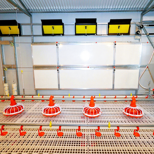 Système d'alimentation automatique pour poulets de chair avec abreuvoir intégré en plastique PP anti-gaspillage - Product Image 1