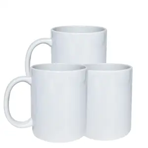 US Wholesale Custom Logo 11oz/15oz High Quality White Sublimation Blanks Product Ceramic Tea Coffee Christmas Ceramic Mug