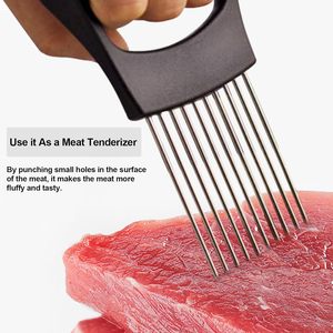 Hành tây chủ <span class=keywords><strong>Slicer</strong></span> hành tây ngã ba chủ thép không gỉ Rau cắt cà chua <span class=keywords><strong>Slicer</strong></span> dụng cụ nhà bếp cho thực phẩm <span class=keywords><strong>Slicer</strong></span> - Product Image 5