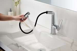 Interrupteur à <span class=keywords><strong>clé</strong></span> au design moderne robinet de salle de bain en laiton pour eau chaude et froide robinet de lavabo à tirette - Product Image 5