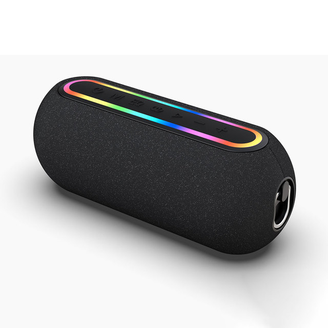 KENUO TWS 30W Outdoor Metal Clasp Portable Fabric Cloth RGB Light Wireless Mini Speaker Subwoofer