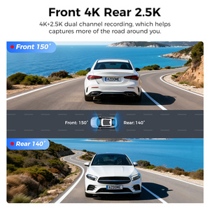 <span class=keywords><strong>Azdome</strong></span> กล้องติดรถยนต์ <span class=keywords><strong>M550</strong></span> 2CH 4K + 2K, กล้องหน้ารถพร้อม ADAS WiFi G-Sensor WDR Night Vision GPS 4K กล้องหน้าและหลัง - Product Image 2