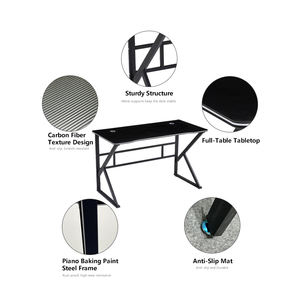Tavolo da Gaming Multifunzione Nero, Scrivania per E-Sports, Postazione PC per Gamer, Tavolo da Ufficio e Studio - Product Image 6