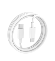1M 3A Hızlı Şarj TPE Kılıflı Veri Kablosu Beyaz Tip-C - USB-C Saf Bakır İletkenli Bilgisayar, Kulaklık, Tarayıcı ve Kamera Kullanımı için