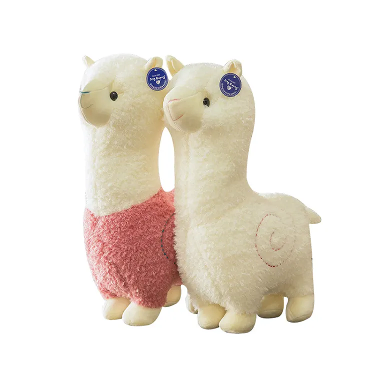 Grosir kustom boneka hewan mewah mainan boneka Alpaca mainan untuk anak-anak