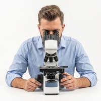 Xsp-500E Binocular Biological Microscope 100x Objective Manual Focus
