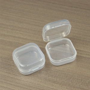 Transparent Square Plastic <b>Storage</b> <b>Box</b> With Lid 3.5 Cm Jewelry Desktop Organizer <b>Small</b> PP Container For Earplugs Fish Hook - Product Image 4