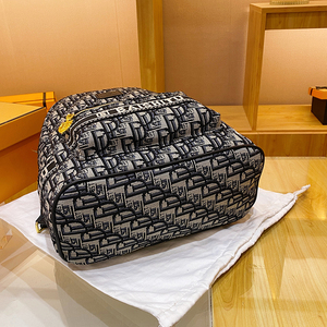 <span class=keywords><strong>Sac</strong></span> <span class=keywords><strong>à</strong></span> <span class=keywords><strong>dos</strong></span> tendance pour <span class=keywords><strong>femme</strong></span> en toile géométrique, style français de luxe, en polyester, grande capacité avec fermeture éclair pour l'université - Product Image 5