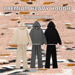 <span class=keywords><strong>Felpa</strong></span> Invernale da Uomo di Alta Qualità, 100% Cotone Pesante 340g, Oversize, Tinta Unita, con Tasca, Antirughe, Personalizzabile - Product Image 2