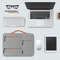 Étui pour ordinateur portable personnalisé de 13 à 15 pouces, sacoche, sac à main élégant, sac à bandoulière portable, sacoche à fermeture éclair avec poignée
