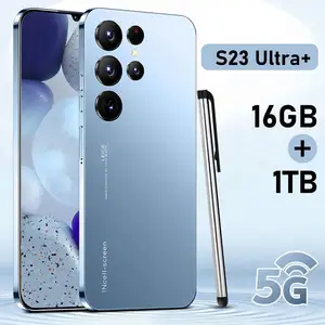 2023 New S23+Ultra 12+512GB Rom 5G Android 11.0 smartphone with dual sim card MTK6899 6.8 inch mobile phone