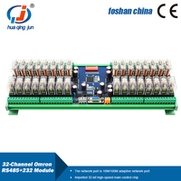 Module de relais de communication Huaqingjun 32 canaux RS485 232 Modbus RTU DC12V/24V Module de sortie de relais pour induction ETC