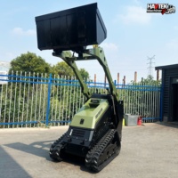 Chargeuse compacte sur chenilles V1000 robuste pour le déneigement des boues et l'entretien des terres agricoles