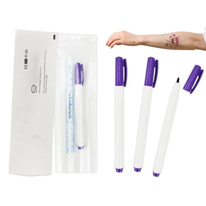 Kky Site Chirurgie Krijt Korte Markers Skinmarker Pennen Veilig Voor Medische Kwaliteit Huid Markering Steriele Chirurgische Marker Pen