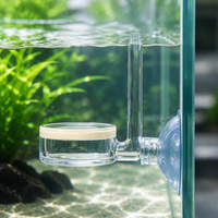 Diffuseur d'atomiseur de CO2 pour plantes d'aquarium, tube PC transparent de 4 mm, fixation par aspiration, disque diffuseur de CO2 compact pour aquascape
